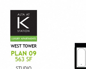 West Tower - Studio - Plan 09 West Tower - Studio - Plan 09 & 10